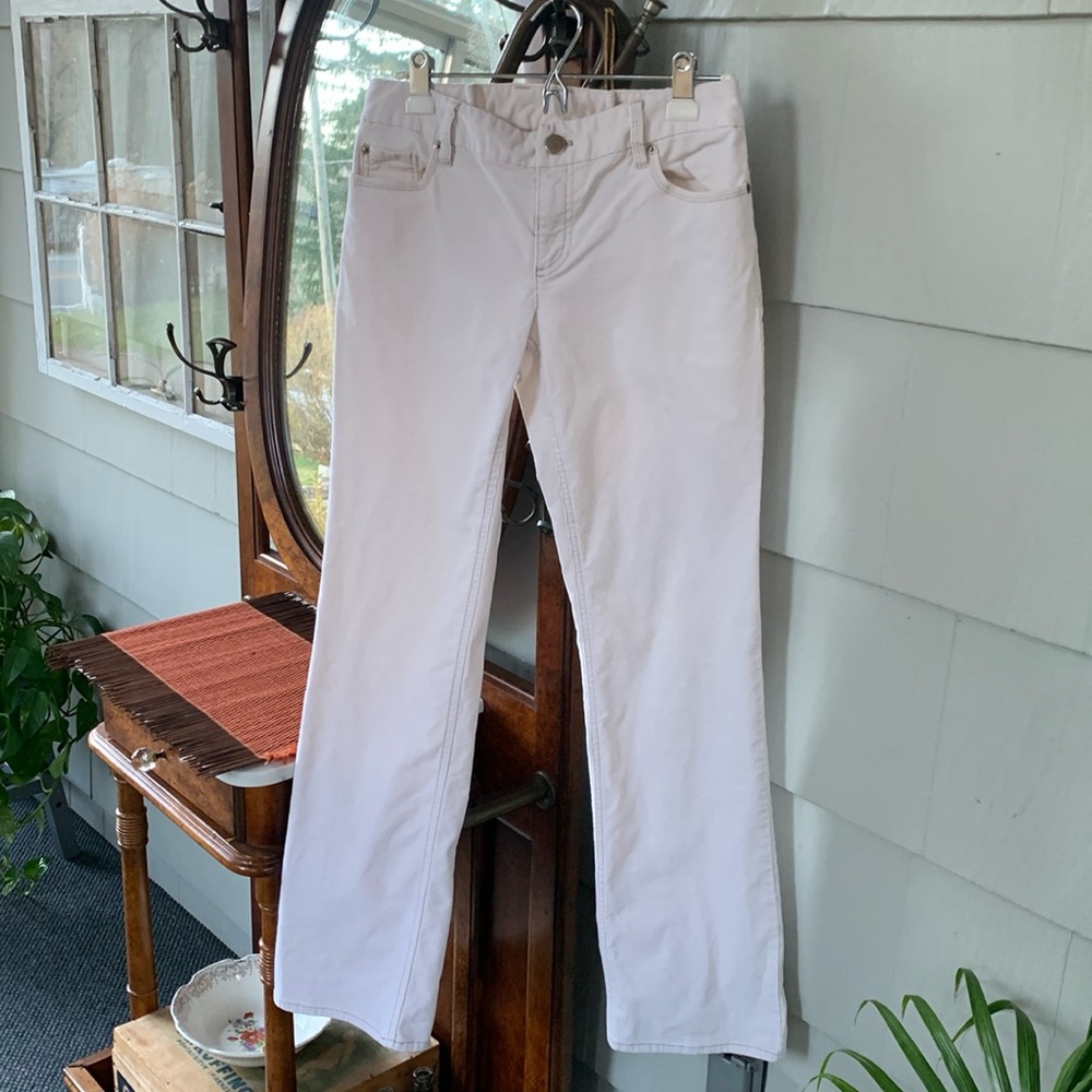 J.Crew Cords Corduroys Ivory Winter White Perfect Fit
